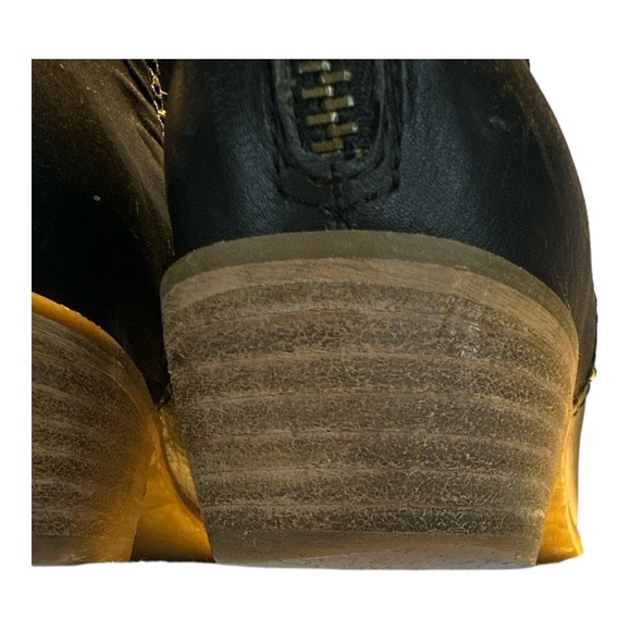 Nine West Black Leather Western Ankle Boot size 8 - Picture 7 of 11